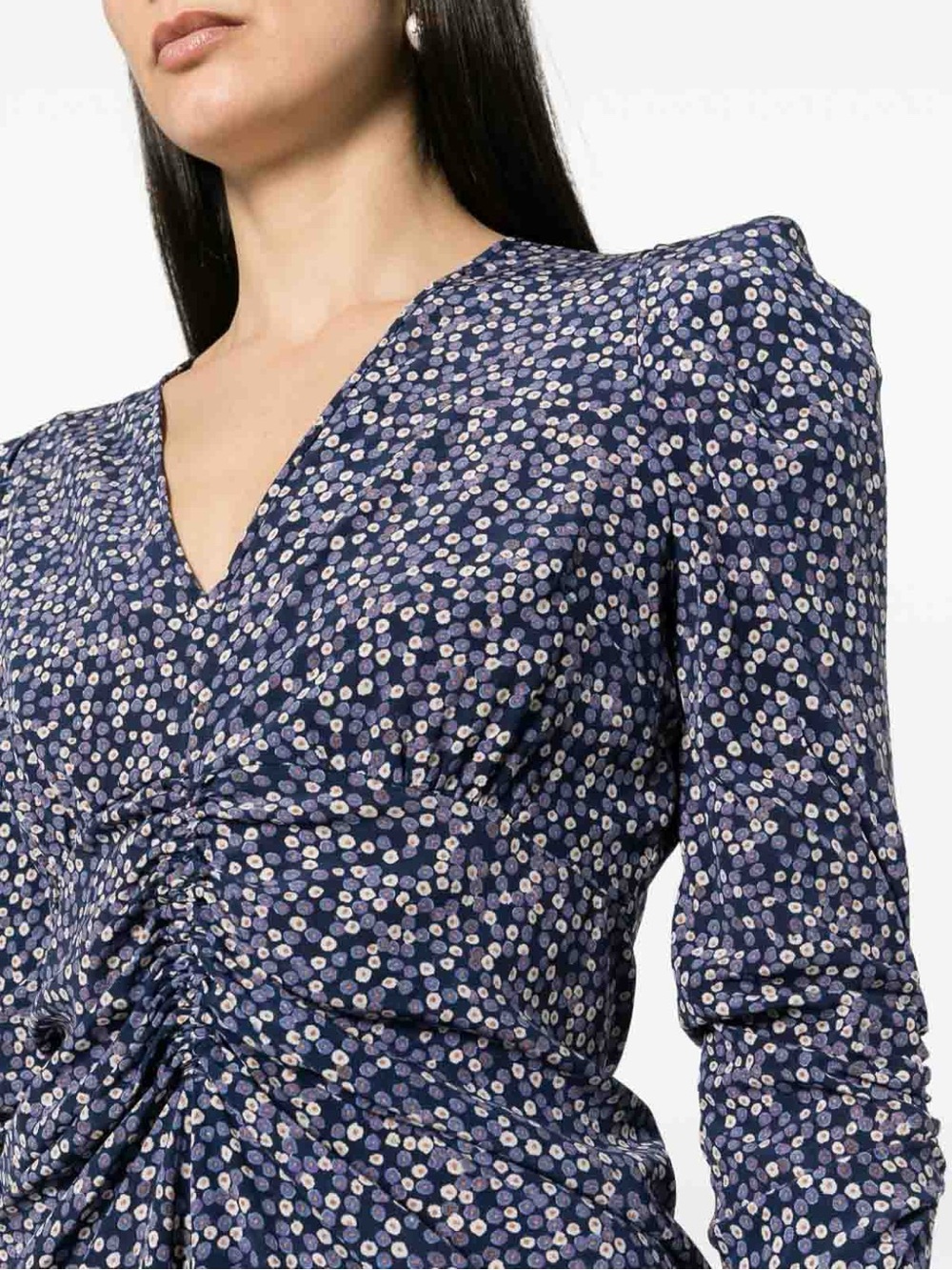 NWT Isabel Marant Aliniza Silk dress, Blue, FR 40